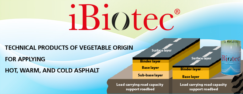 iBiotec SOLVETAL® de-bituminizing and anti-stick for road asphalt.